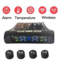 Car Tire Pressure Monitor for Sale Temperature Sensors Solar Charger Wireless System Colourful Display